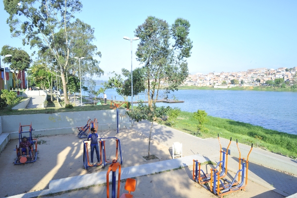 Parque Linear Cantinho do Céu, no Lago Azul
