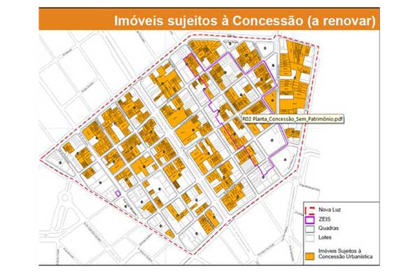 Mapa da demolição (Foto: Divulgação)