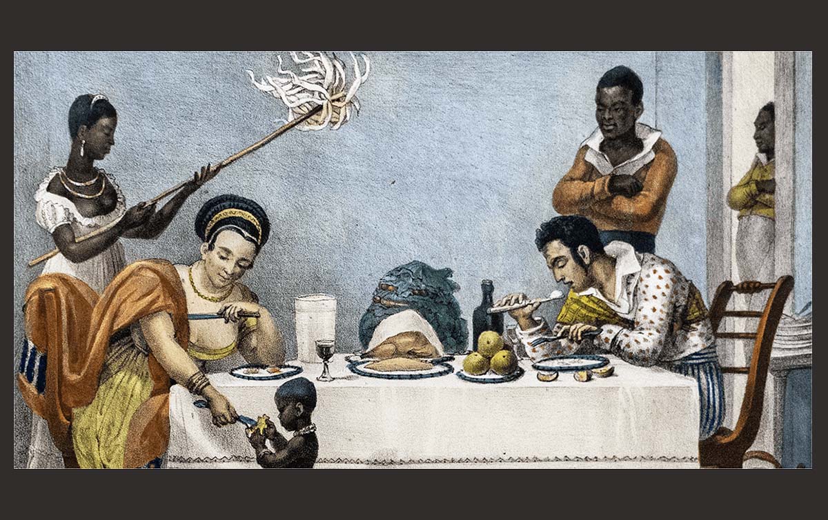 Um jantar brasileiro (1927) / Jean-Baptiste Debret