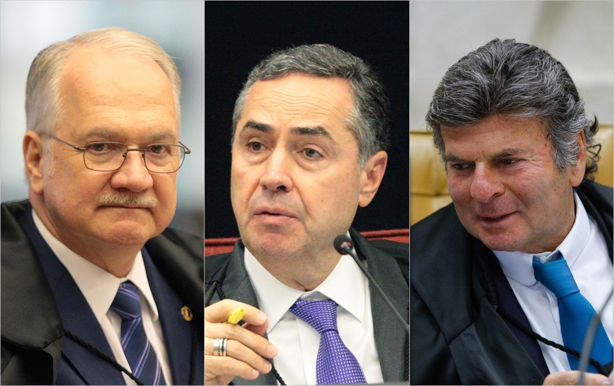 Carlos Moura (Fachin e Barroso) e Fellipe Sampaio (Fux)/SCO/STF